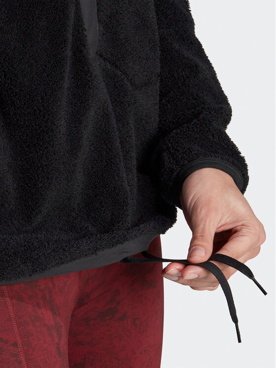 adidas adidas Флісовий реглан Terrex XPLORIC High-Pile-Fleece IB6555 Чорний Regular Fit