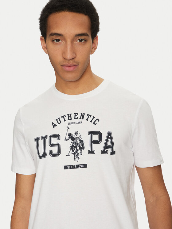 U.S. Polo Assn. U.S. Polo Assn. Tričko MUP4083 Biela Regular Fit