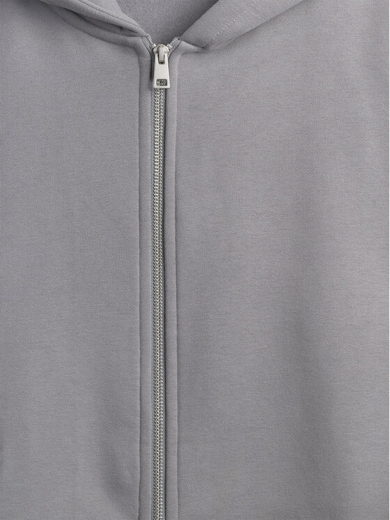4F 4F Bluza BASIC+ Szary Regular Fit