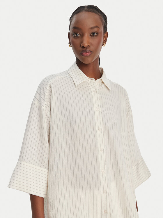 Eleh Eleh Hemd SS260297 Weiß Relaxed Fit