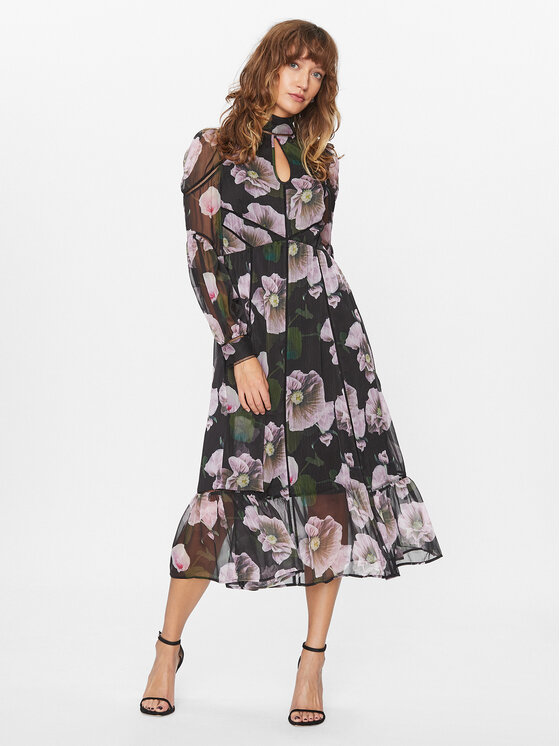 Ted Baker Ted Baker Kokteiļkleita Pohlley 272496 Melns Regular Fit