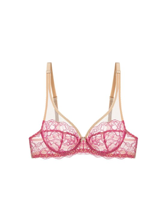 Perilla Perilla Biustonosz z fiszbiną Biustonosz Loris Dark Pink Różowy