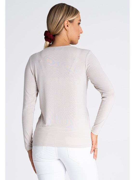 FIGL FIGLFIGL Blusa M980 Beige Regular Fit