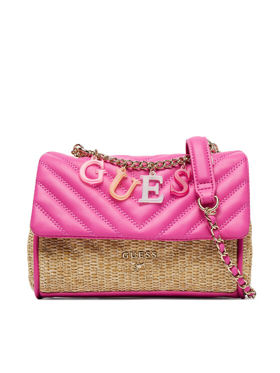 Guess Guess Rankinė J6GZ18 WH860 Rožinė