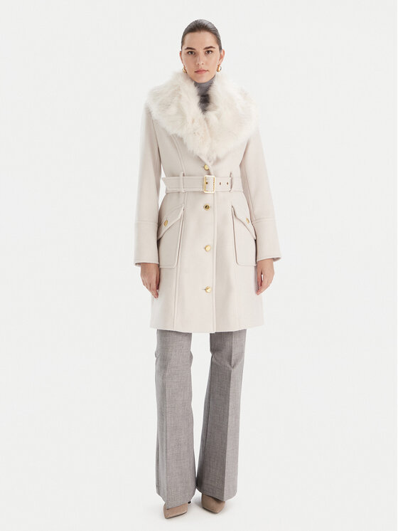 Marciano Guess Marciano Guess Cappotto di lana 5BGL26 1799Z Écru Regular Fit