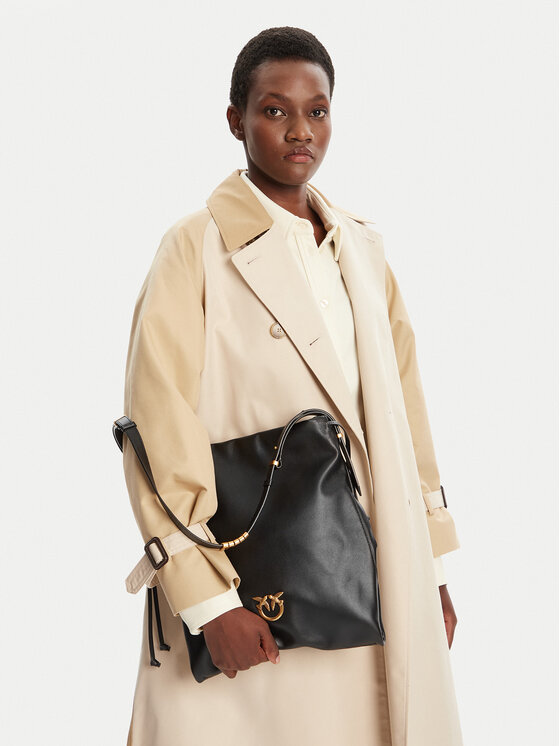 PINKO Torebka Slouchy Classic Bag AI 25-26 PLTT 104359 A0QO Czarny