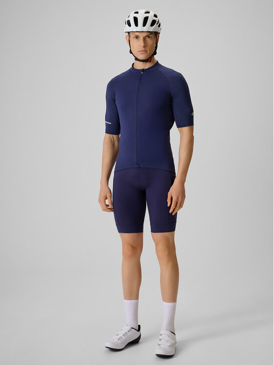 4F 4F Koszulka rowerowa ALTERNATIVE PATH Granatowy Slim Fit
