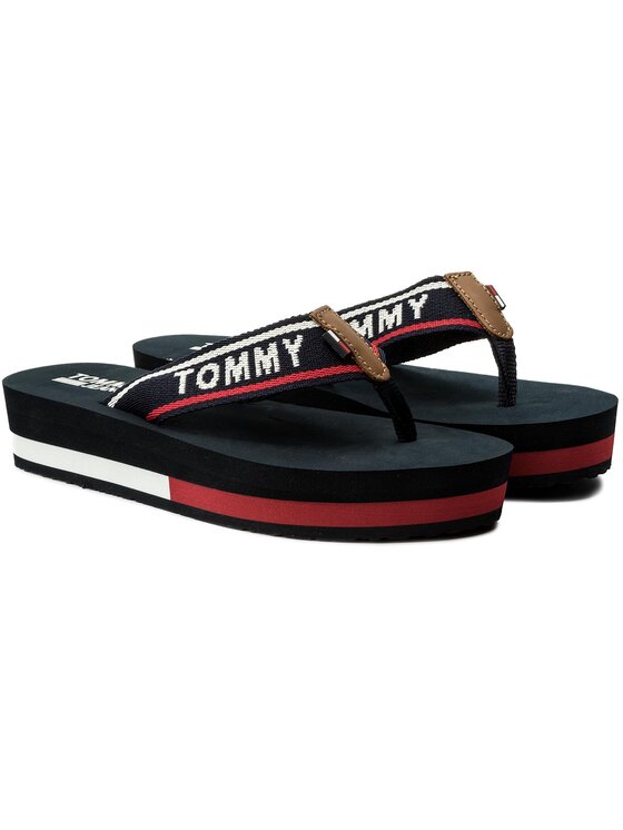 Tommy Jeans Tommy Jeans Zehentrenner Mid Beach Sandal EN0EN00069 Dunkelblau