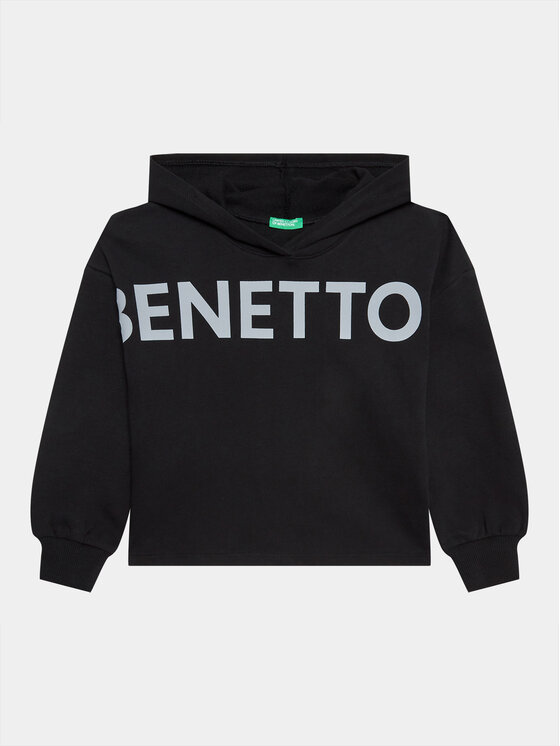 Dziewczęca Bluza United Colors Of Benetton, Rozmiar 130, Czarna, 3J68C202L