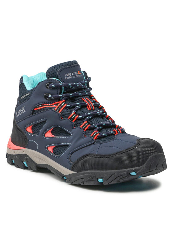 Scarpe da trekking Regatta Holcombe Iep Mid Jnr RKF573 Navy/Fiery Coral K2T