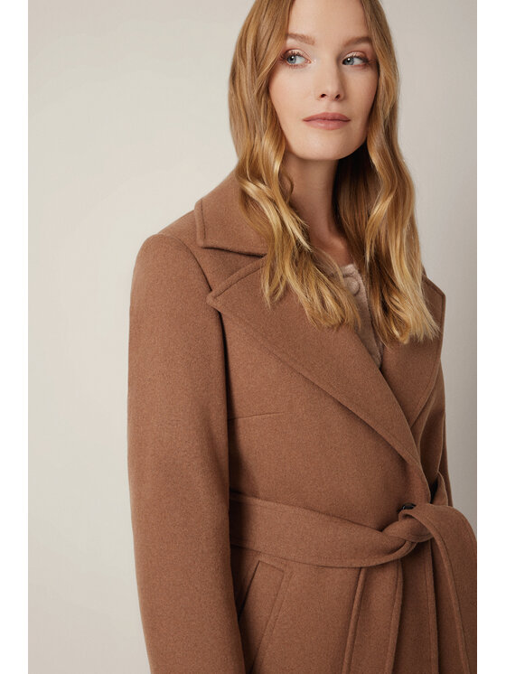 Lancerto Lancerto Płaszcz Velora PC073225000003 Brązowy Regular Fit