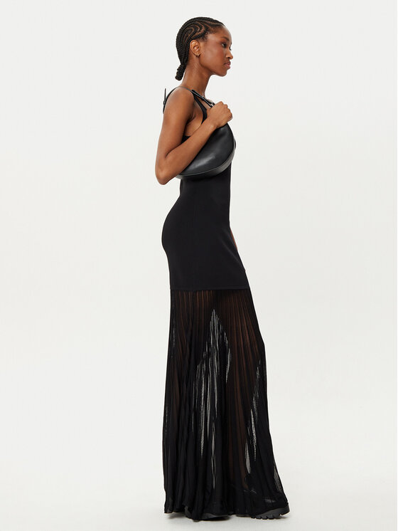 MICHAEL Michael Kors MICHAEL Michael Kors Ljetna haljina MF482LFBFD Crna Slim Fit