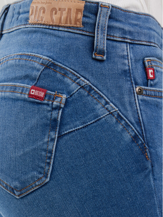 BIG STAR BIG STAR Jeansy MELINDA HIGH WAIST Niebieski Skinny Fit