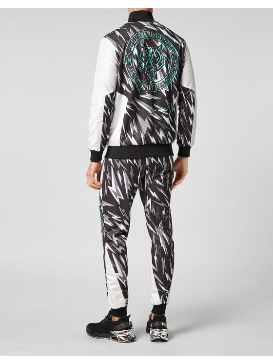 Plein Sport Plein Sport Komplet top i spodnie 3069 Czarny Regular Fit