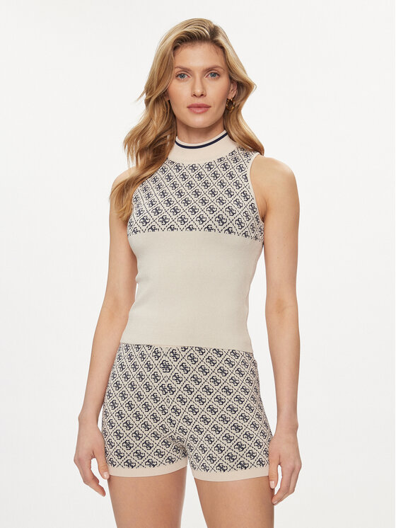 Guess Sveter Lise W3YR26 Z37K0 Béžová Regular Fit