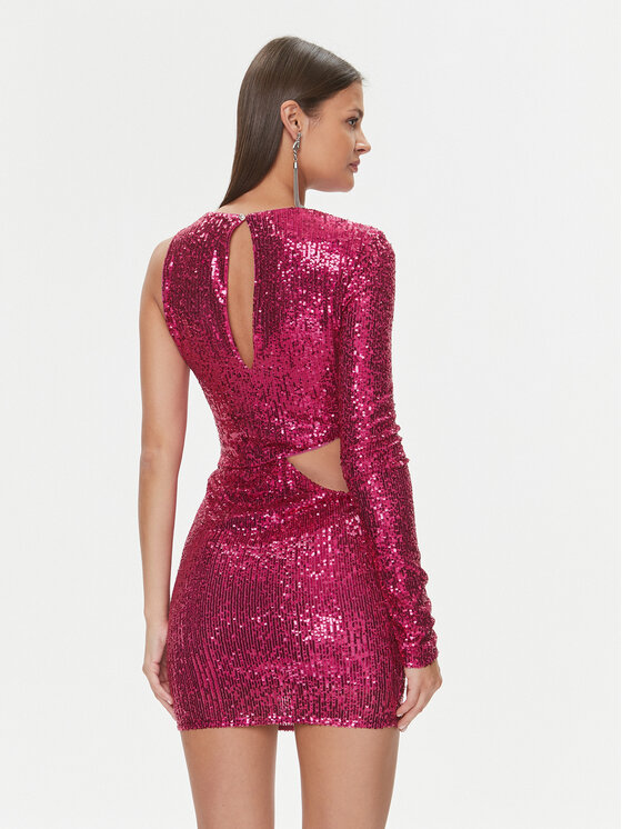 Patrizia Pepe Patrizia Pepe Коктейлна рокля 2A2608/A6W6-M485 Розов Slim Fit