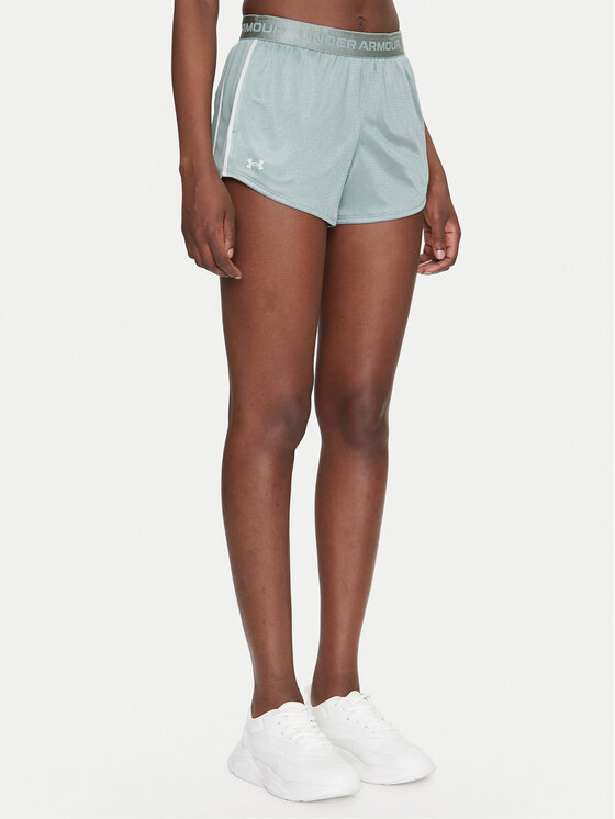 Under Armour Under Armour Pantaloni scurți sport Tech™ Play Up Shine 1389883 Verde Regular Fit