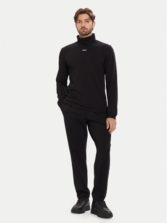 HUGO HUGO Гольф Daporollo 50547372 Чорний Regular Fit