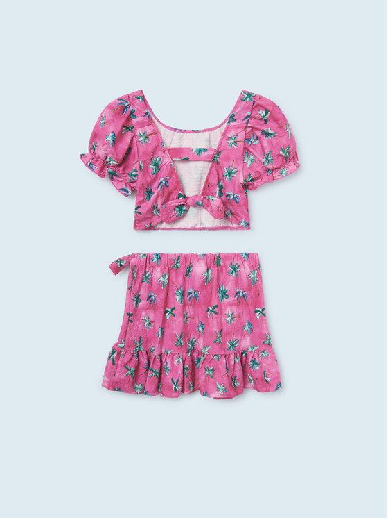 Completo top e gonna 6936 Multicolore
