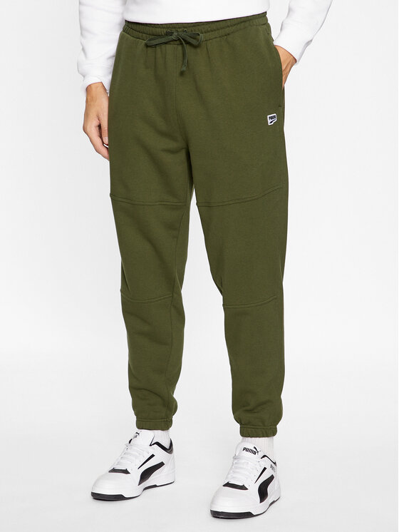 Puma Puma Pantaloni trening Downtown 621287 Verde Regular Fit