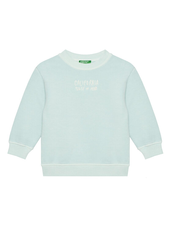 United Colors Of Benetton Bluza 3WITG10J4 Niebieski Relaxed Fit