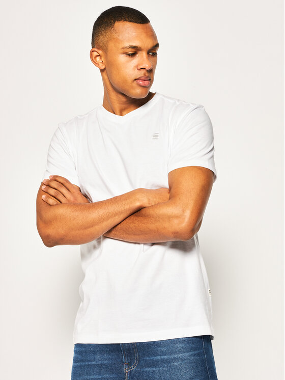 G-Star Raw Tričko Base-S D16412-336-110 Biela Regular Fit
