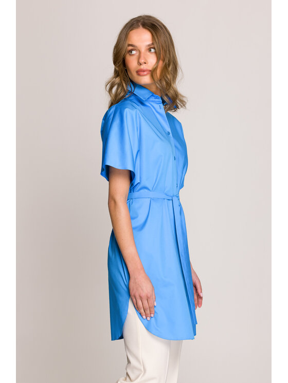 Stylove Stylove Košeľa S402 Modrá Sexy Straight Fit