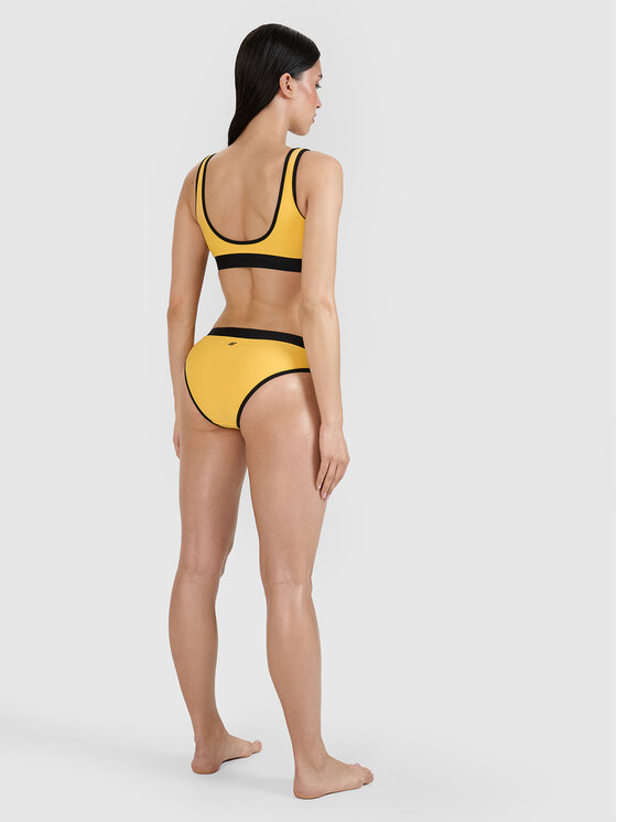 4F 4F Dół od bikini CHILLY WAVES Żółty