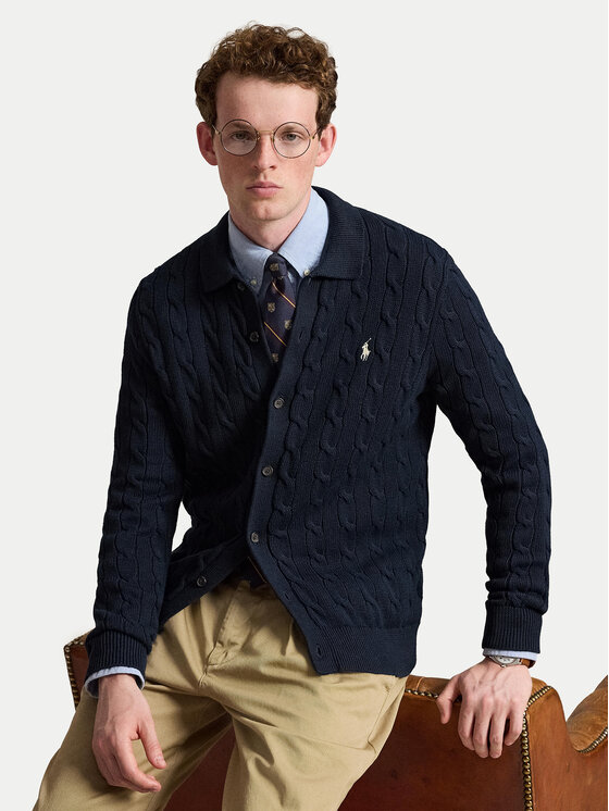 Polo Ralph Lauren Polo Ralph Lauren Kardigan 710979114500 Tmavomodrá Regular Fit