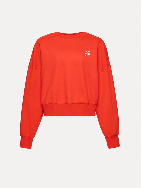 La Mania La Mania Bluza LIPPS Czerwony Basic Fit