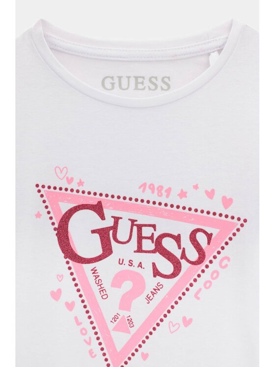 Guess Kids Guess Kids T-Shirt 184849 Biały Classic Fit