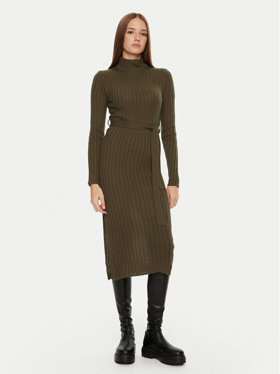 Brave Soul Brave Soul Kötött ruha LKD-230MURPHYB Khaki Regular Fit