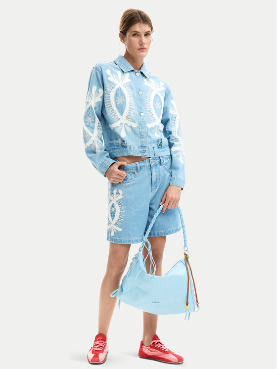 Desigual Desigual Джинсові шорти Wakand 26SWDD45 Голубий Relaxed Fit