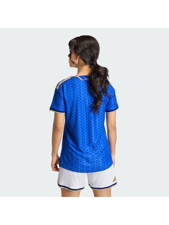 adidas adidas Koszulka techniczna Italy 26 Women's Team Home Authentic Jersey Błękitny Slim Fit