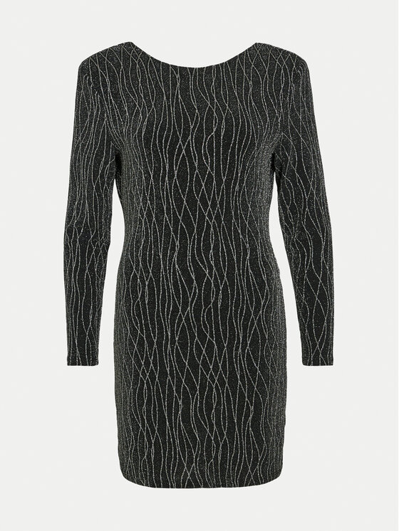 Vila Vila Koktejlové šaty 14100899 Čierna Slim Fit