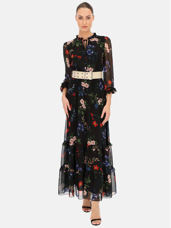 L’AF L’AF Sukienka elegancka Polina Czarny Regular Fit