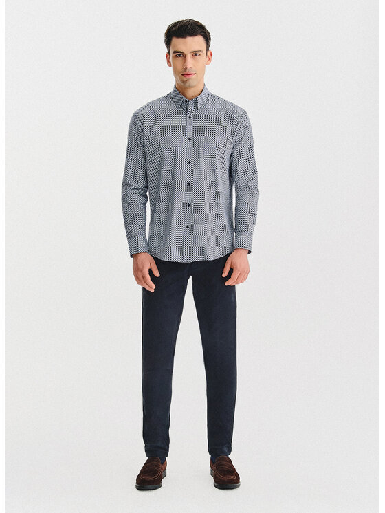 Pako Lorente Pako Lorente Koszula P25WF-1X-043 Granatowy Regular Fit
