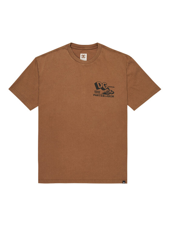 DC Shoes DC Shoes T-Shirt Parts Dep EDYZT04366 Hnědá Regular Fit