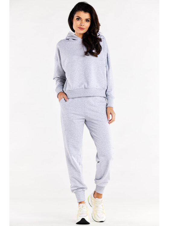 Infinite You Infinite You Spodnie damskie M319 Szary Basic Fit