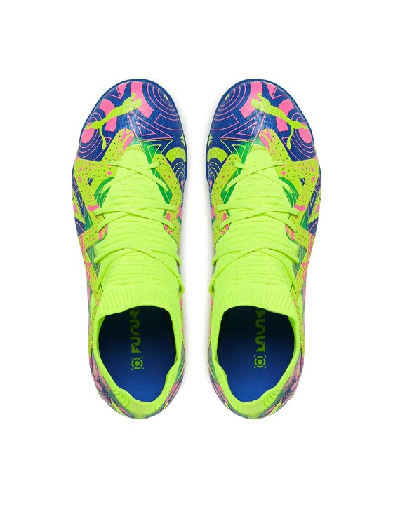 Puma Puma Boty na fotball Future Match Tt Mid Jr 107550 01 Modrá