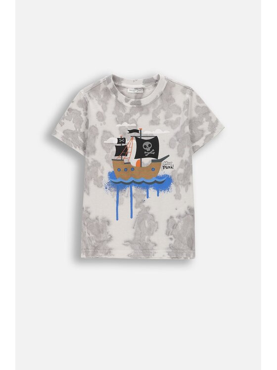 Coccodrillo Coccodrillo T-Shirt WC6143202RBK-019 Szary Regular Fit