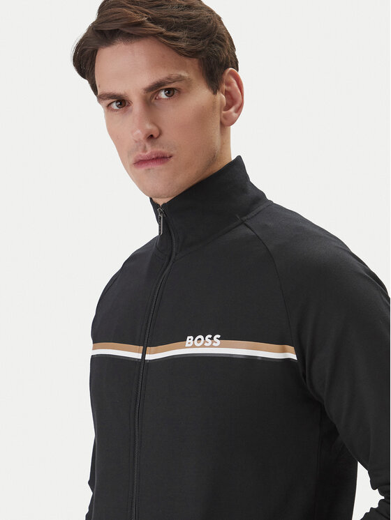 BOSS BOSS Pulóver Authentic 50554779 Fekete Regular Fit