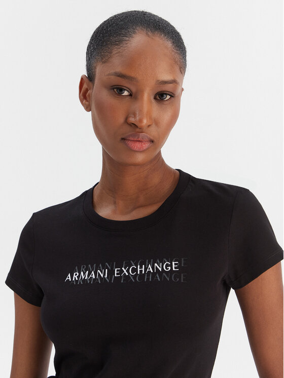Armani Exchange Armani Exchange T-Shirt XW002038 AF10356 UC001 Czarny Slim Fit