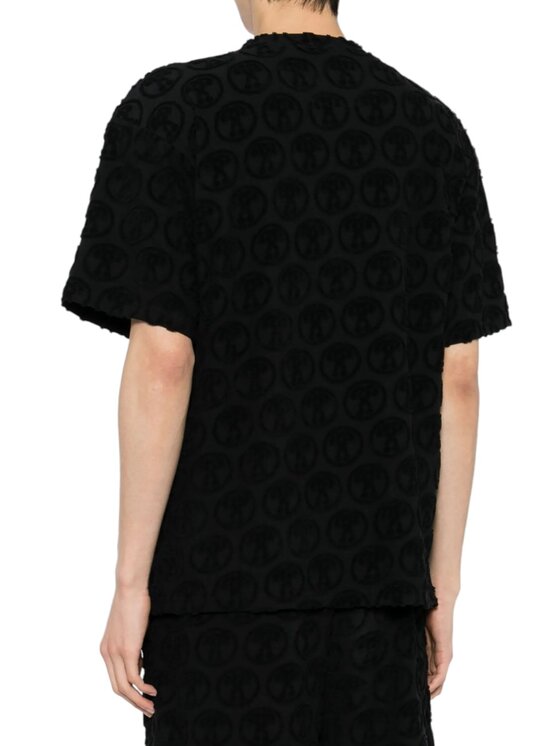 MOSCHINO MOSCHINO T-shirt t-shirt moschino jersey jacquard Nero Regular Fit