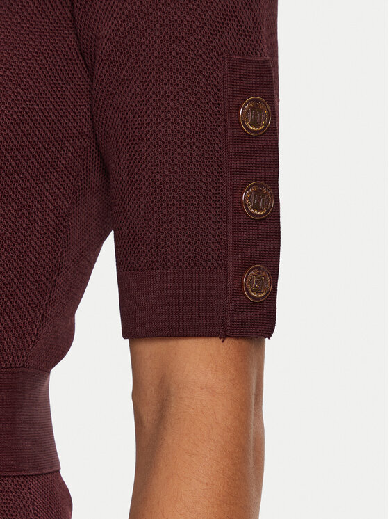Elisabetta Franchi Elisabetta Franchi Vestito di maglia AM-92B-46E2 Bordeaux Regular Fit