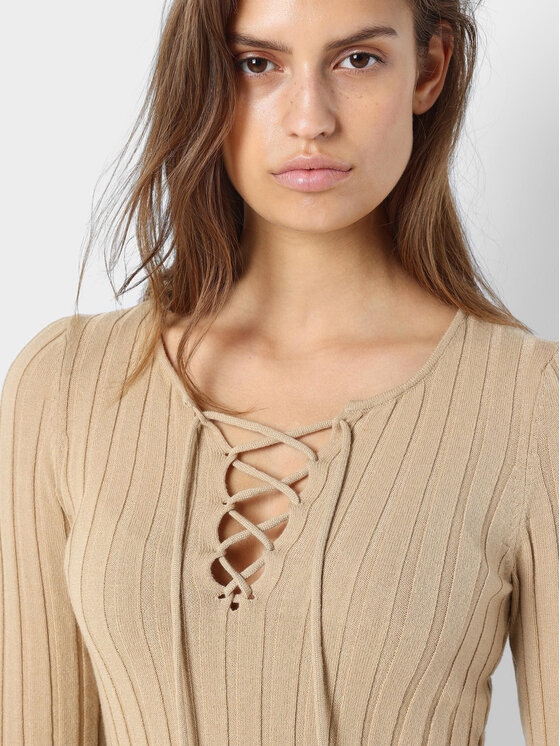 Noisy May Noisy May Bluza Freya 27028880 Bež Slim Fit