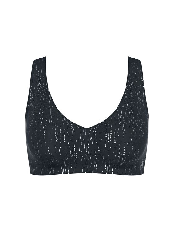 Triumph Triumph Biustonosz sloggi ZERO Feel 2.0 Festive Bralette Czarny
