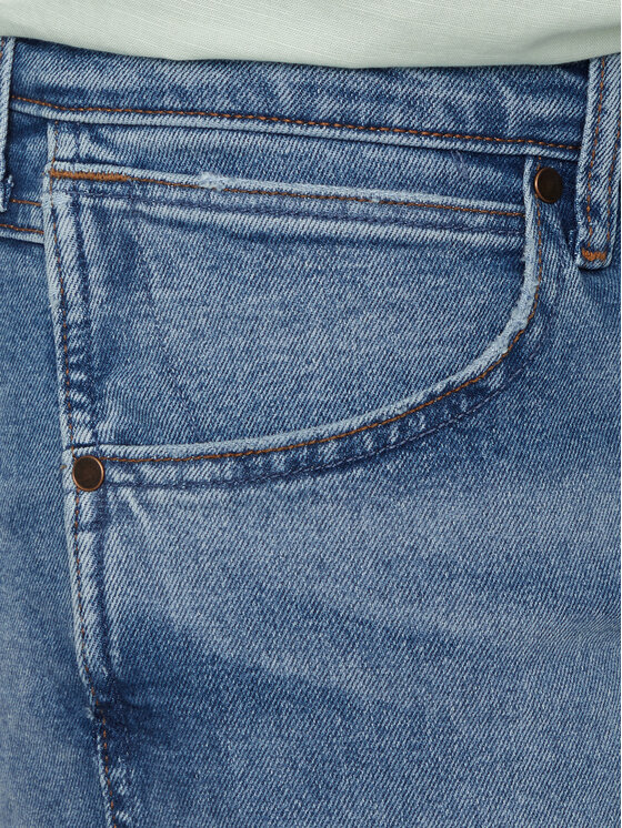 Wrangler Wrangler Jeansy Larston Niebieski Slim Tapered Fit