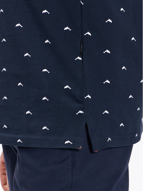 INDICODE INDICODE Pólóing Dolphin 40-948 Sötétkék Regular Fit