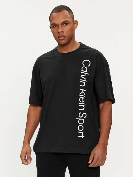 Calvin Klein Performance T-krekls 00GMS4K173 Melns Regular Fit